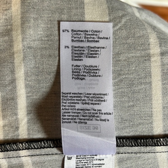 High wasted black/white stopped skit - size S - Picture 6 of 8